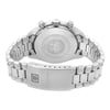 Back View Of Solid Back Case And Closed Stainless Steel Band Of OMEGA 3510.50.00 Watch Pre Owned Condition
