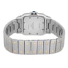 Back View Of {Caseback} Back Case And Closed Stainless Steel Band Of Cartier 1566 Watch Pre Owned Condition