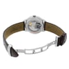 Back View Of Exhibition Back Case And Open Leather Band Of Tissot T065.430.16.031.00 Watch Display Model Condition