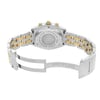 Back View Of Solid Back Case And Open Stainless Steel,Gold Band Of Breitling B13050.1 Watch Pre Owned Condition