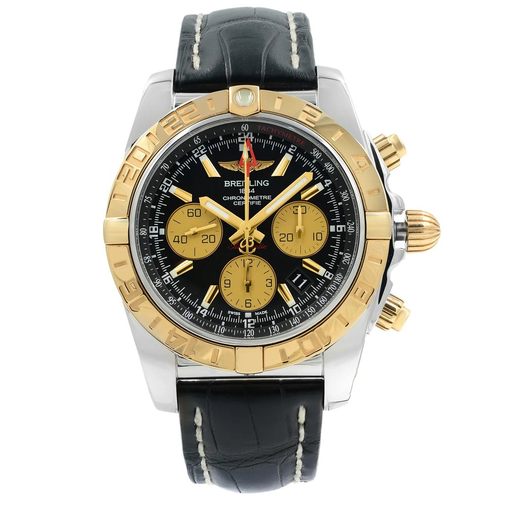 Front Full View Of Breitling CB042012/BB86-743P Stainless Steel Watch Display Model Condition {Product Condition}