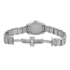 Back View Of Solid Back Case And Open Stainless Steel Band Of Tissot T023.210.11.116.00 Watch Display Model Condition