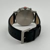 Back View Of Snap Back Case And Closed Leather Band Of Mondaine A690.30304.14SBB Watch Display Model Condition