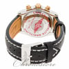 Back View Of {Caseback} Back Case And Closed Leather Band Of Breitling C1335653 Watch Unworn Condition