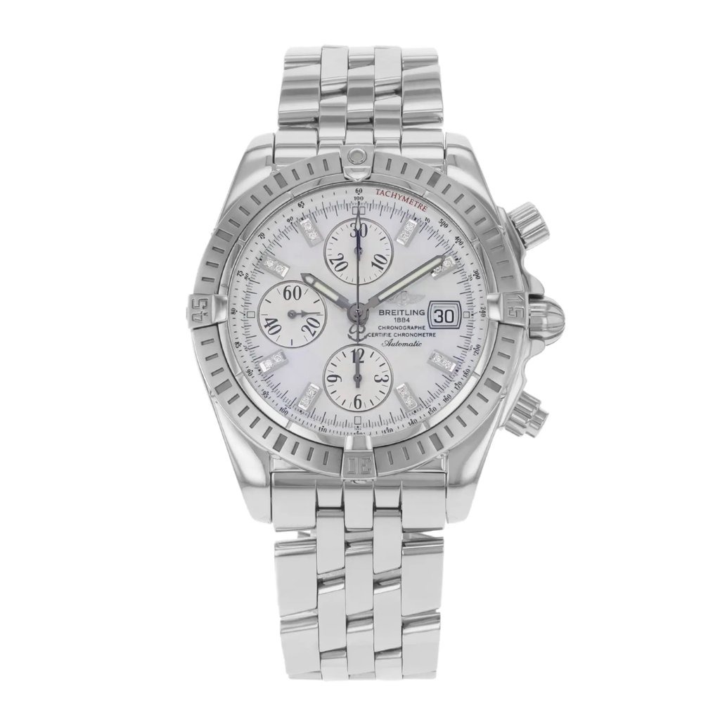 Front Full View Of Breitling A1335611/A570-375A Stainless Steel Watch Unworn Condition {Product Condition}