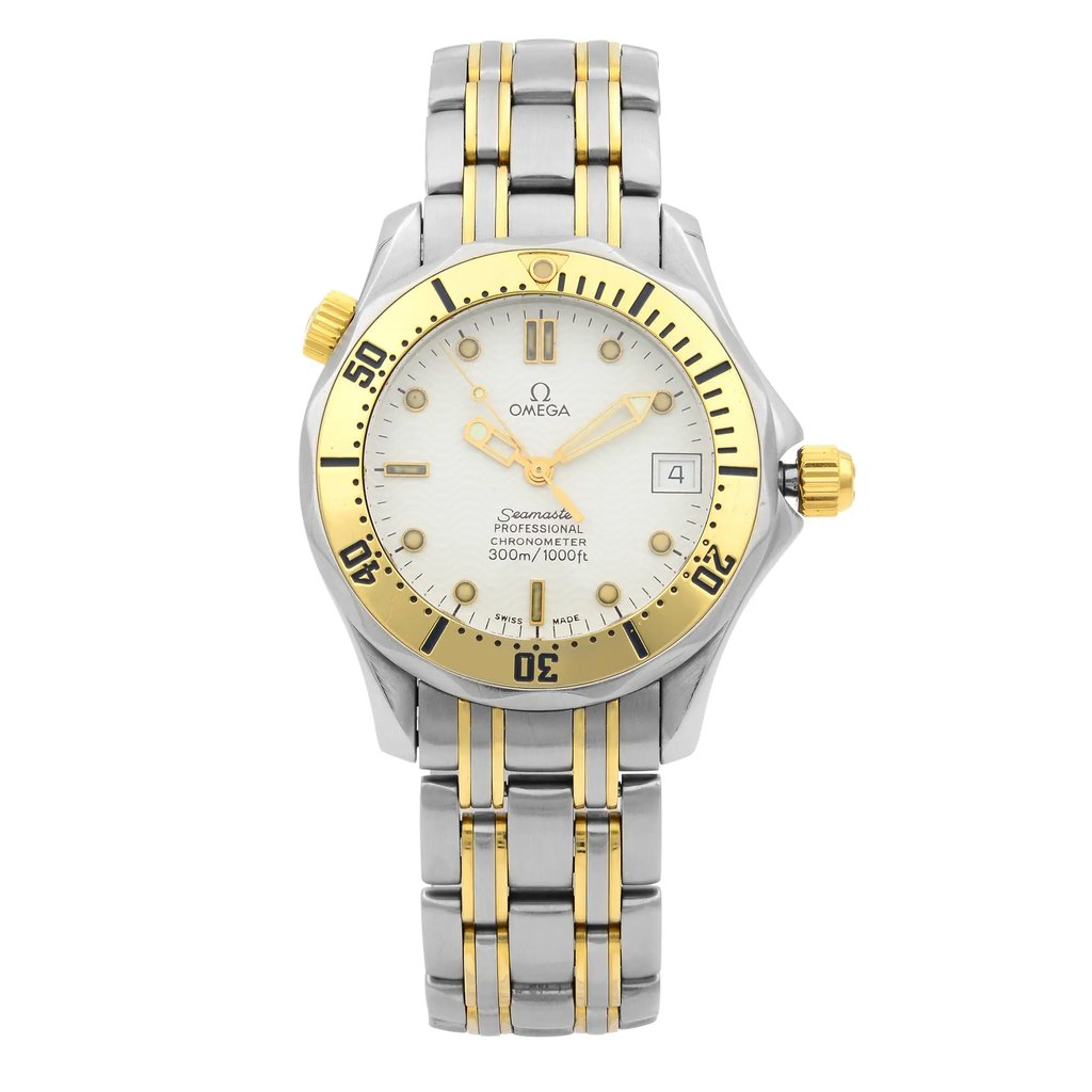 Front Full View Of OMEGA 236.22.000 Stainless Steel Watch Pre Owned Condition {Product Condition}