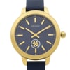 Up Close Front Facing Picture Of Tory Burch TBW1203 Stainless Steel Watch Pre Owned Condition