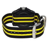 Back View Of Screwback Back Case And Closed Nylon Band Of Luminox XS.3955 Watch Display Model Condition
