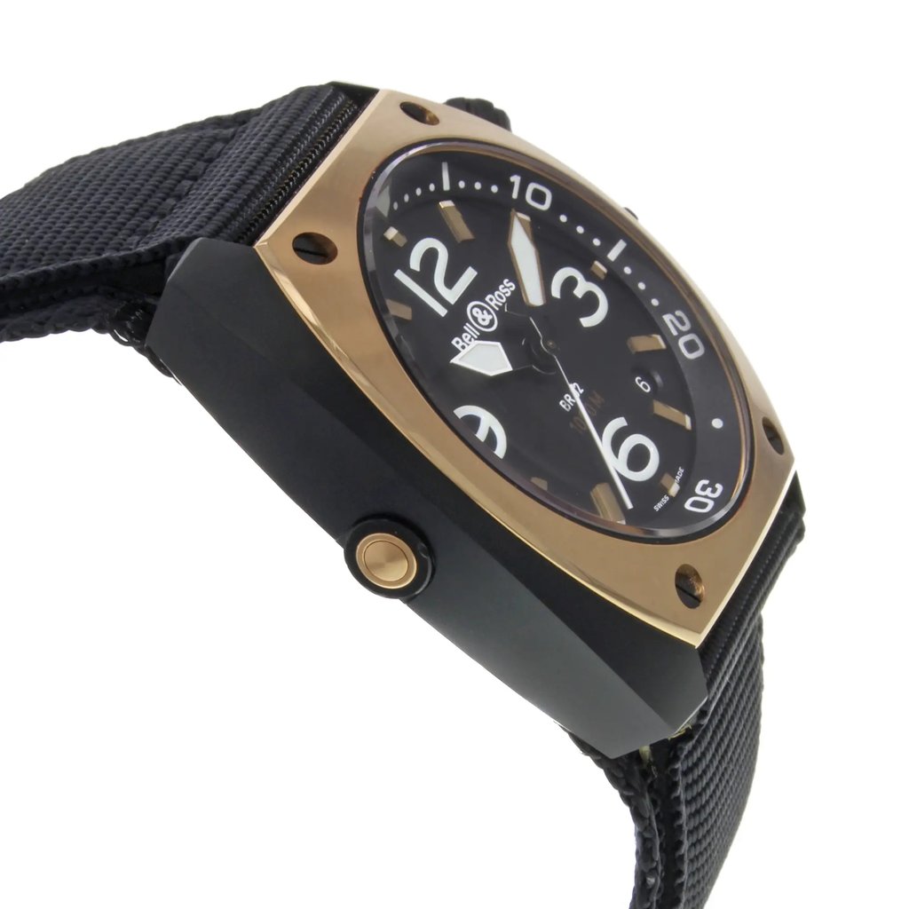 4th image of Bell & Ross BR02‑PINKGOLD‑CA Wristwatch, PreOwned condition