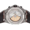 Back View Of Exhibition Back Case And Closed Leather Band Of Audemars Piguet 26470st.oo.a820cr.01 Watch Unworn Condition