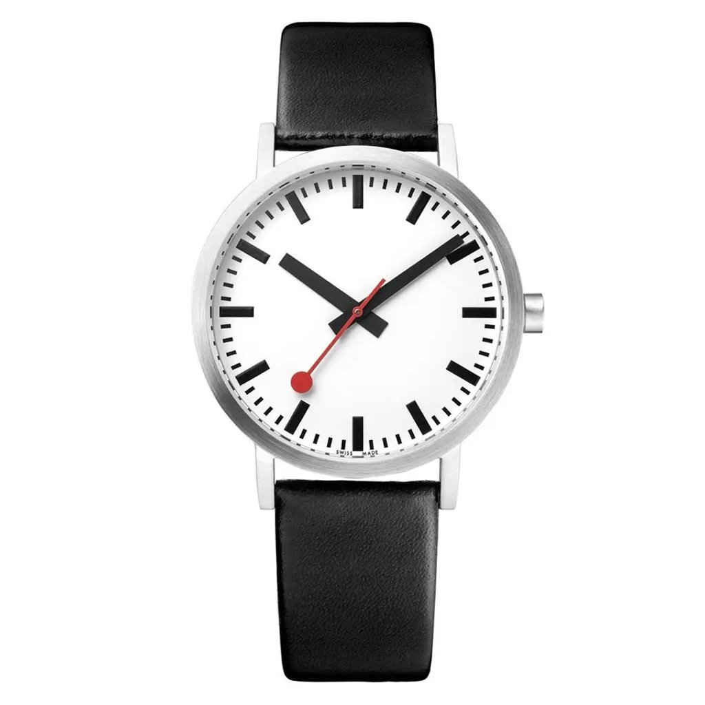 Front Full View Of Mondaine A660.30314.160M Stainless Steel Watch Display Model Condition Excellent