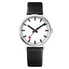 Front Full View Of Mondaine A660.30314.160M Stainless Steel Watch Display Model Condition Excellent