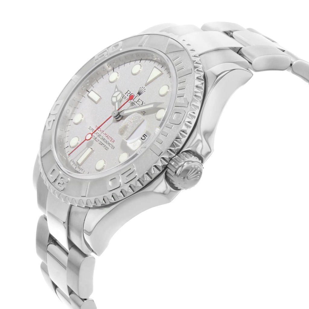 View Of Crown Facing Side Of Rolex 16622 Stainless Steel Watch Pre Owned Condition
