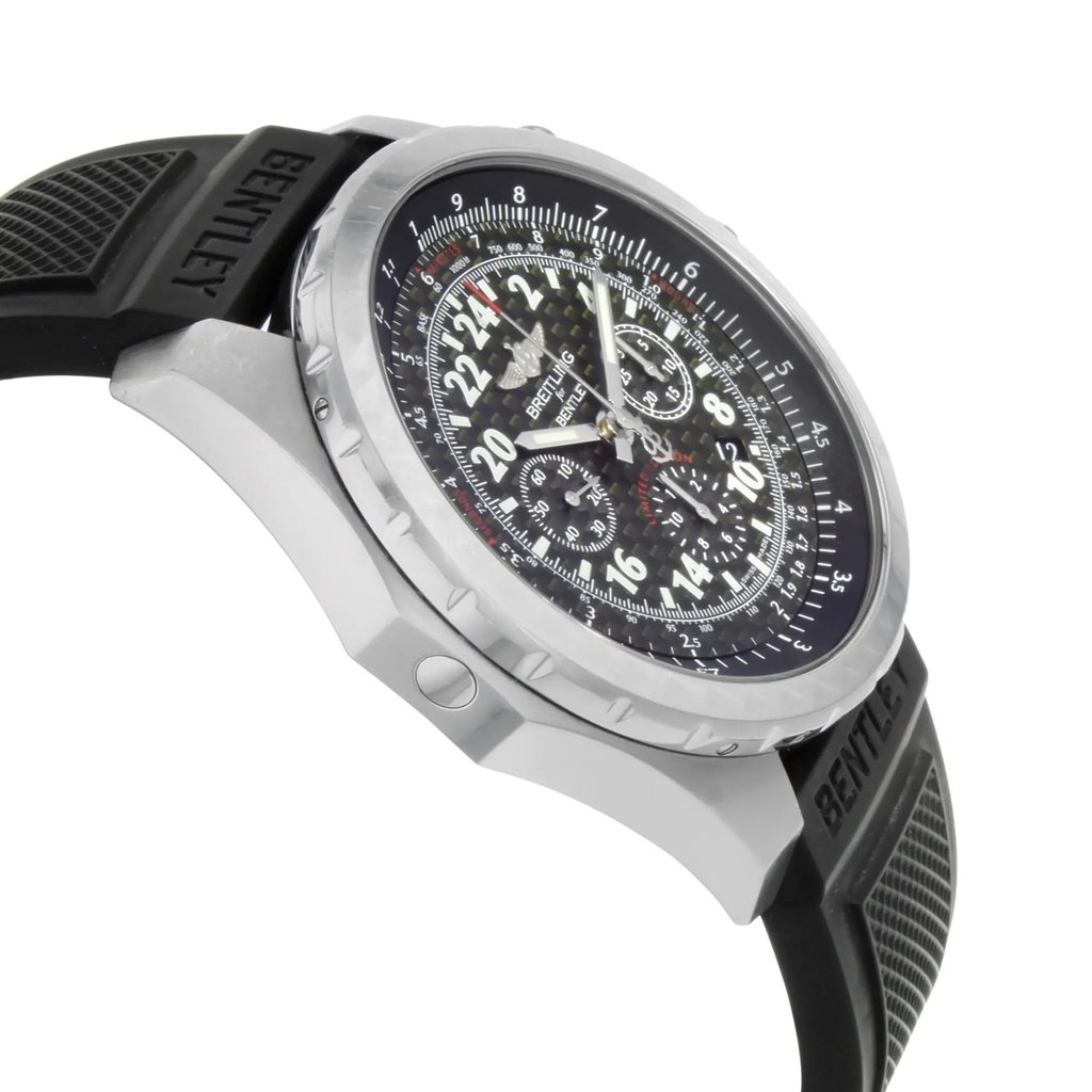 View Of Opposite Crown Facing Side Of Breitling AB022022/BC84-220S Stainless Steel Watch Pre Owned Condition