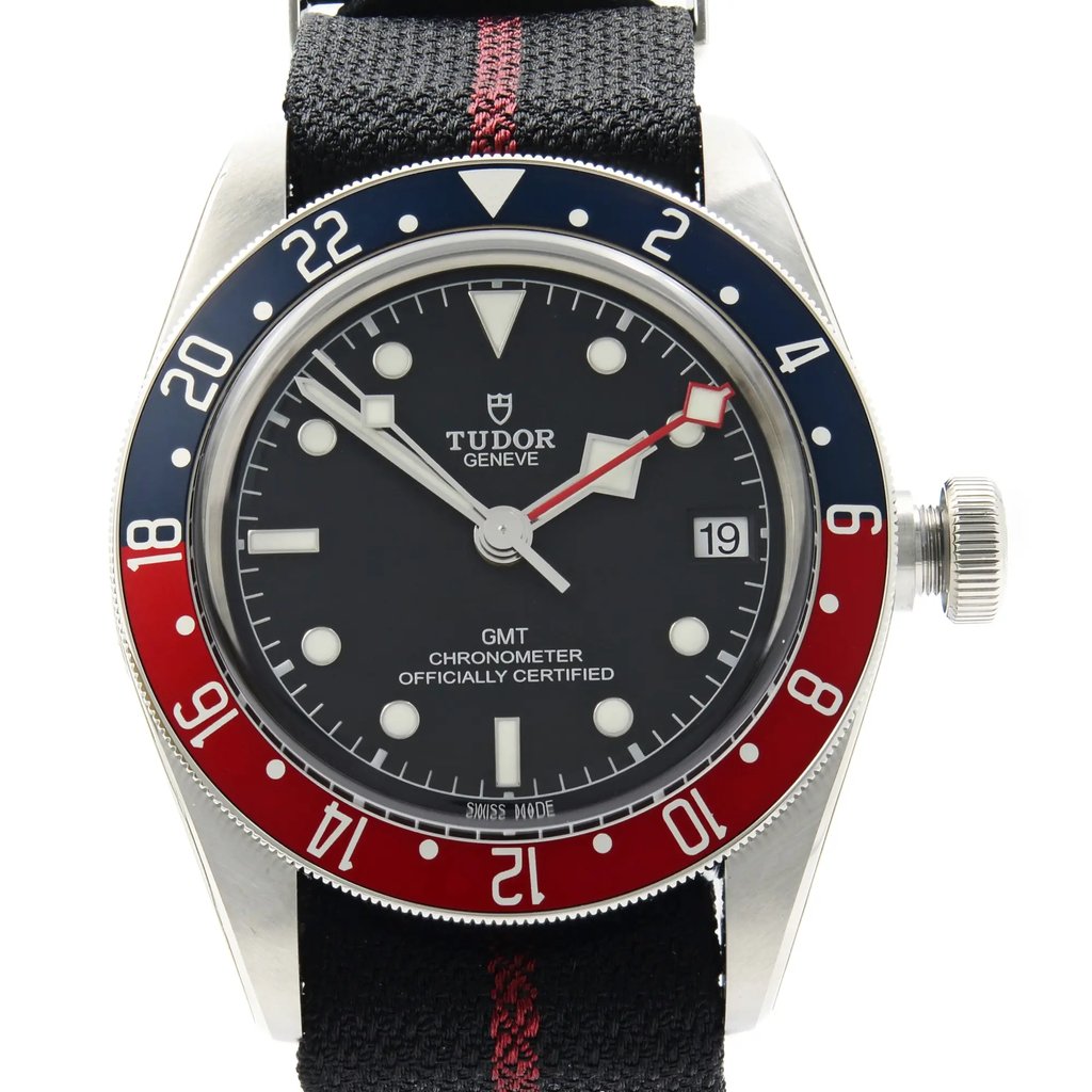 Up Close Front Facing Picture Of TUDOR M79830RB-0003 Stainless Steel Watch Unworn Condition