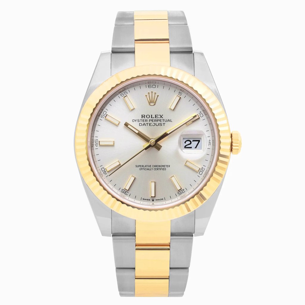 Front Full View Of Rolex 126333 Stainless Steel Watch New Condition Excellent
