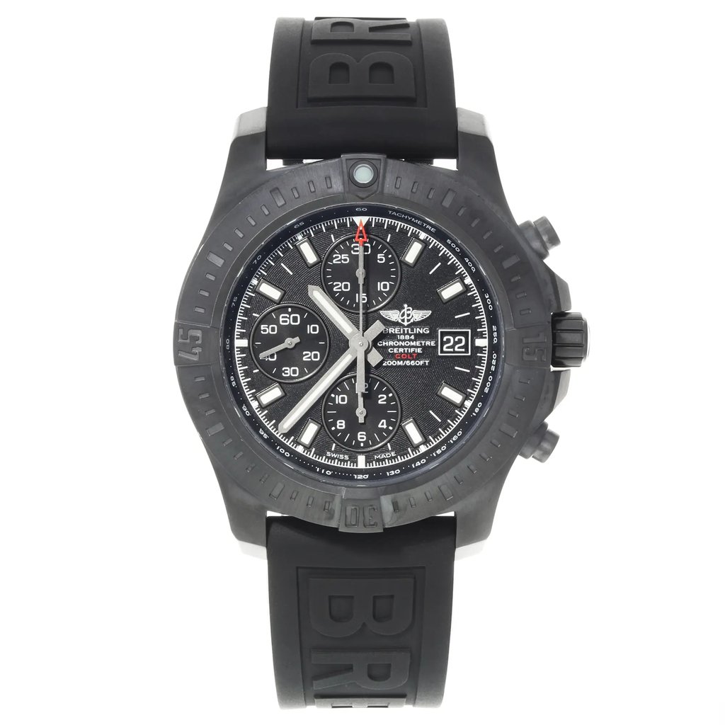 Front Full View Of Breitling M1338810/BF01-153S Stainless Steel Watch Display Model Condition {Product Condition}