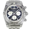 Up Close Front Facing Picture Of Breitling AB011012/B967-375A Stainless Steel Watch Display Model Condition