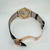 Back View Of Screwback Back Case And Open Leather Band Of Patek Philippe 5146J-001 Watch Pre Owned Condition