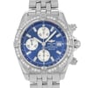 Up Close Front Facing Picture Of Breitling A13356 Stainless Steel Watch Pre Owned Condition
