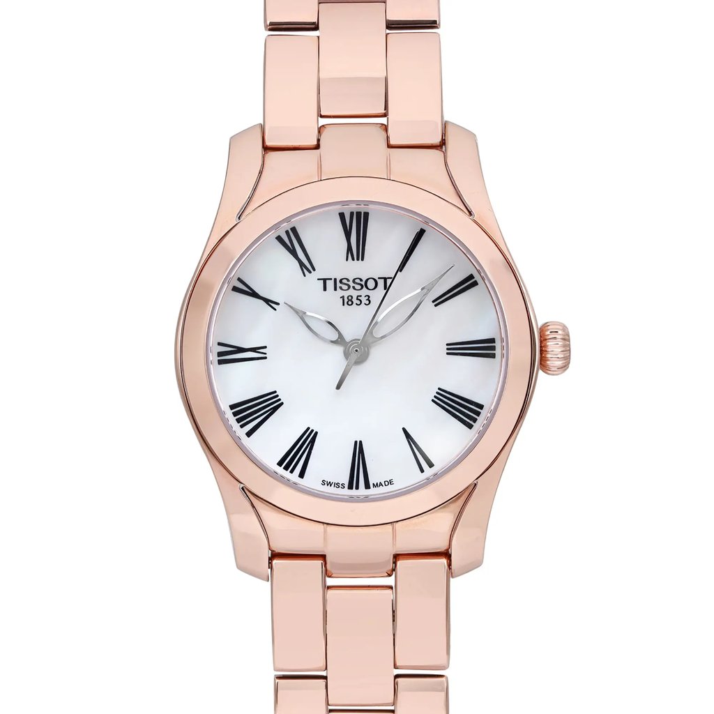 Up Close Front Facing Picture Of Tissot T112.210.33.113.00 Stainless Steel Watch Pre Owned Condition