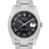 Up Close Front Facing Picture Of Rolex 116200 Stainless Steel Watch Pre Owned Condition