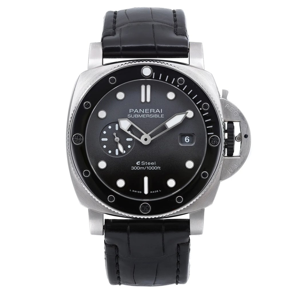 Front Full View Of Panerai PAM01288 Stainless Steel Watch Pre Owned Condition Good