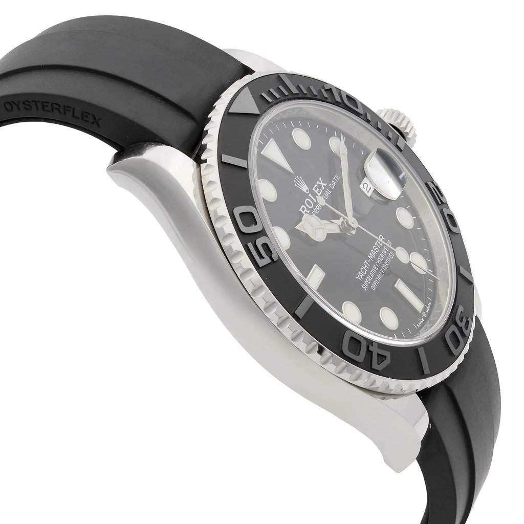 View Of Opposite Crown Facing Side Of Rolex 226659 White Gold Watch Display Model Condition