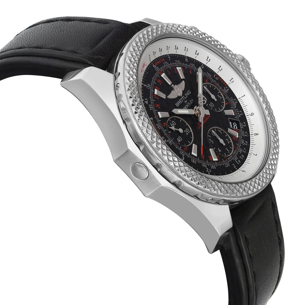 View Of Opposite Crown Facing Side Of Breitling AB061221/BD93-480X Stainless Steel Watch Pre Owned Condition