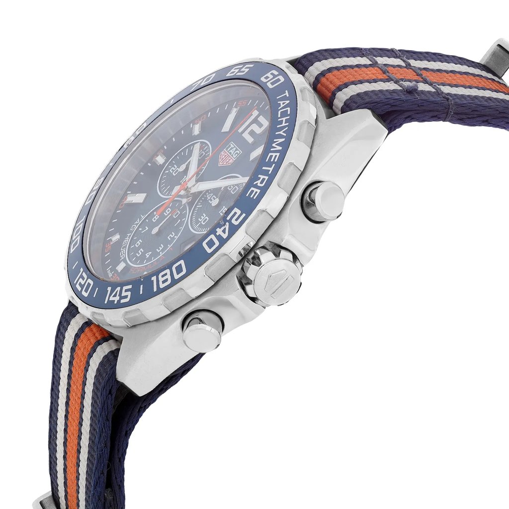 View Of Crown Facing Side Of TAG Heuer CAZ1014.FC8196 Stainless Steel Watch Pre Owned Condition