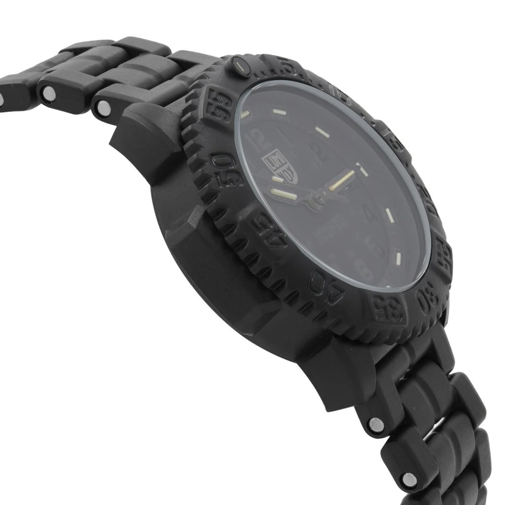 View Of Opposite Crown Facing Side Of Luminox XS.3052.BO.L Carbonox Watch New Without Tags Condition