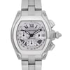 Up Close Front Facing Picture Of Cartier W62019X6 Stainless Steel Watch Pre Owned Condition