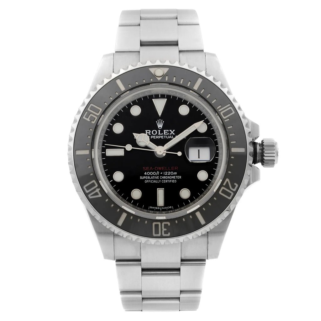 Front Full View Of Rolex 126600 Stainless Steel Watch Pre Owned Condition Excellent
