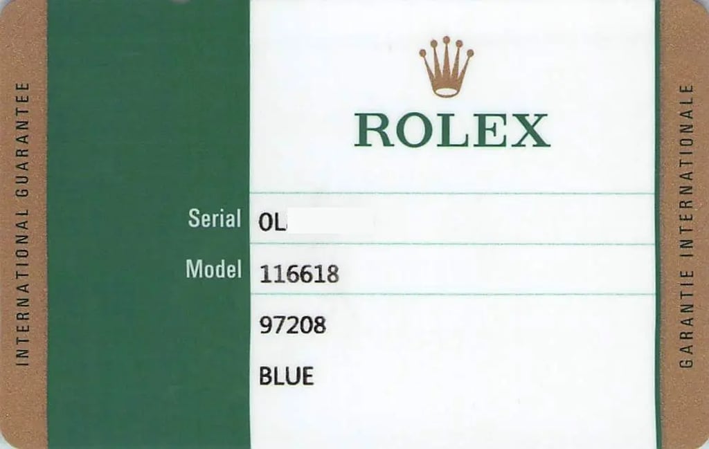 4th image of Rolex 116618 bl Wristwatch, PreOwned condition