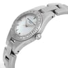 View Of Crown Facing Side Of Baume And Mercier MOA10078 Stainless Steel Watch Pre Owned Condition