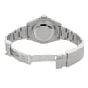 Back View Of Solid Back Case And Open Stainless Steel Band Of Rolex 114060 Watch Pre Owned Condition