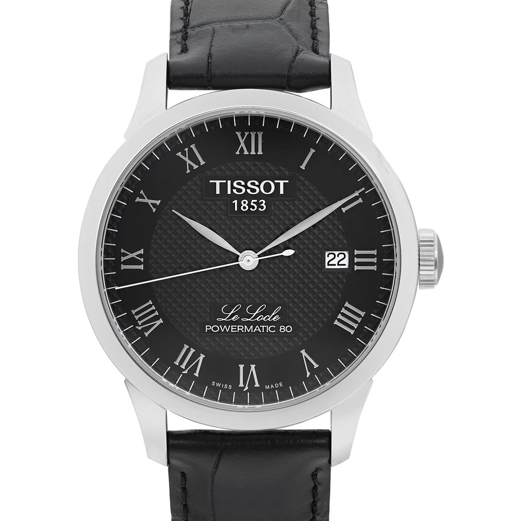 Up Close Front Facing Picture Of Tissot T006.407.16.053.00 Stainless Steel Watch Unworn Condition