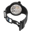 Back View Of Exhibition Back Case And Open Rubber Band Of HYT H00826-A Watch Unworn Condition