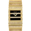 Up Close Front Facing Picture Of Piaget 7131 C 701 Yellow Gold Watch Pre Owned Condition