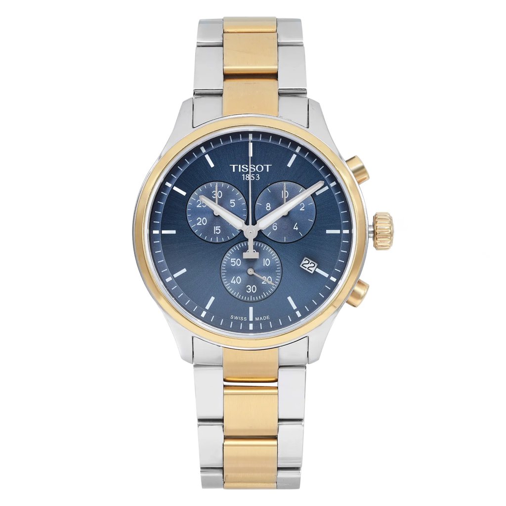 Front Full View Of Tissot T116.617.22.041.00 Stainless Steel Watch Pre Owned Condition Fair