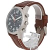 View Of Crown Facing Side Of M-Watch WBL.08420.LG Stainless Steel Watch Pre Owned Condition