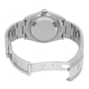 Back View Of Solid Back Case And Open Stainless Steel Band Of Rolex 126200 Watch New Condition