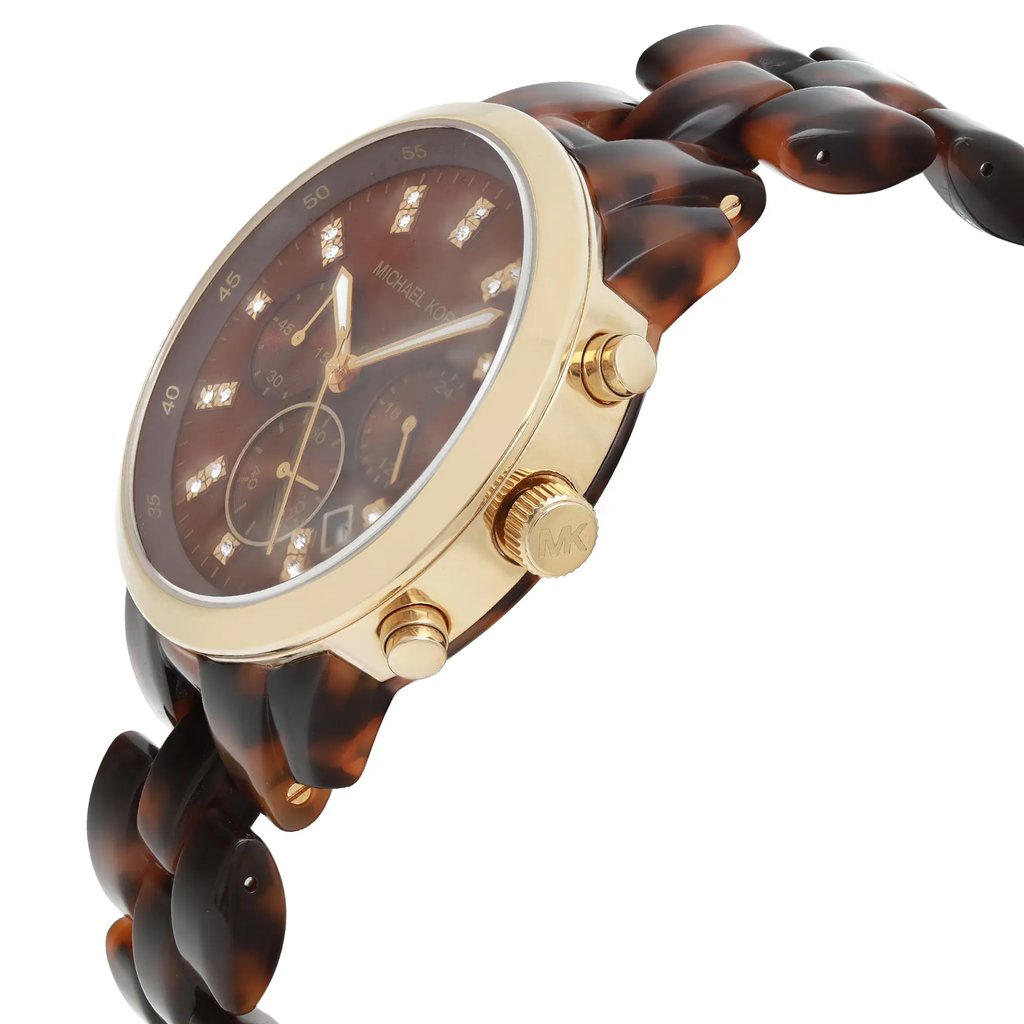 3rd image of Michael Kors Michael Kors Tortoise Wristwatch, PreOwned condition