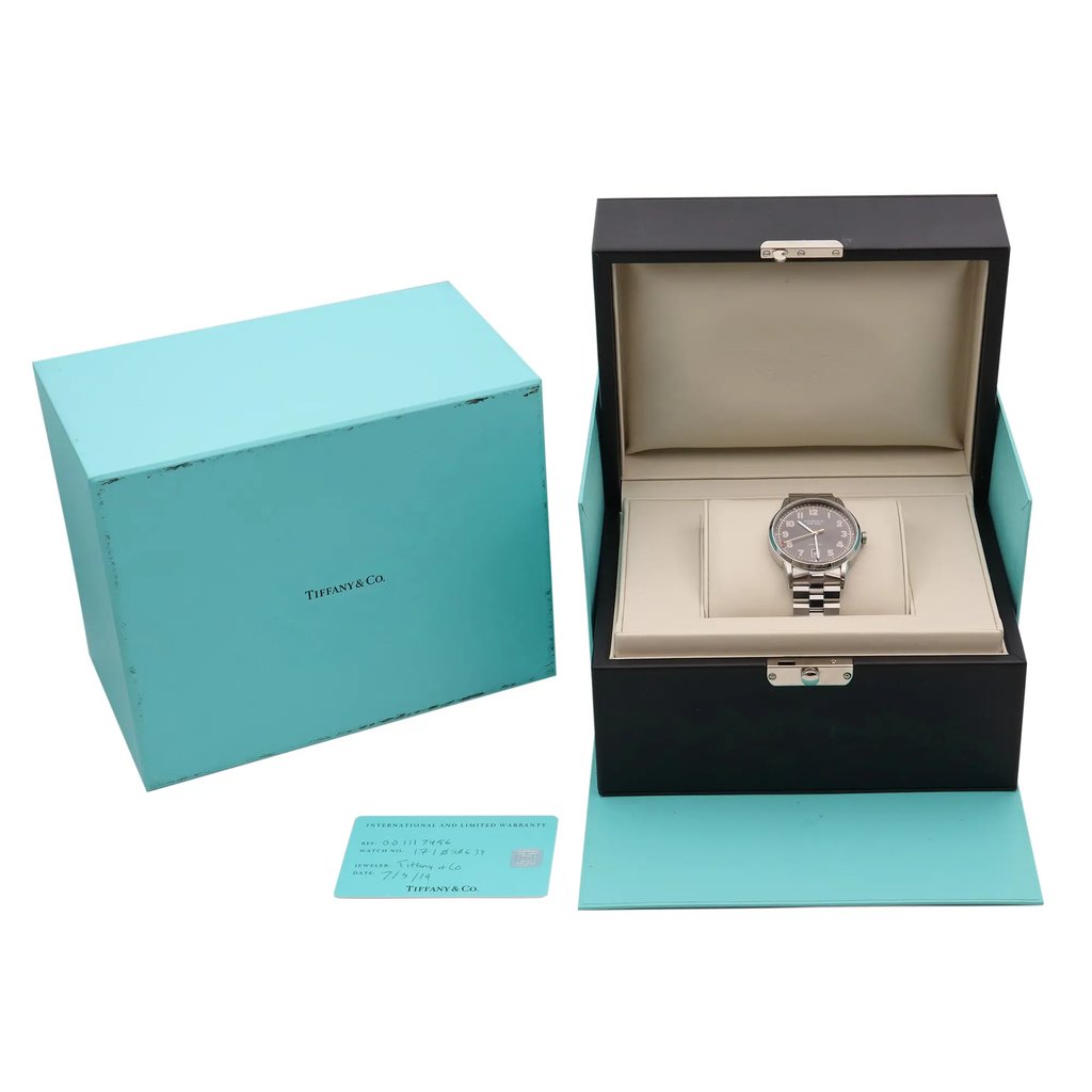  Full View Box, Documents and Tiffany & Co. CT60 With Watch In The Image 