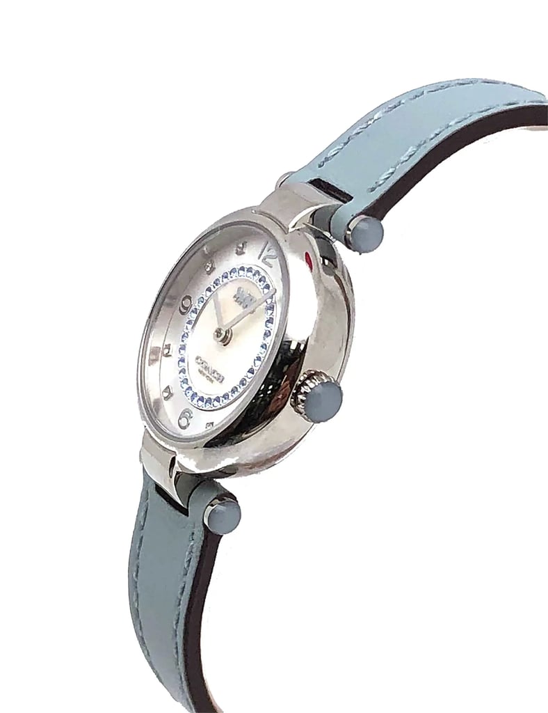 View Of Crown Facing Side Of Coach 14503895 Stainless Steel Watch Pre Owned Condition