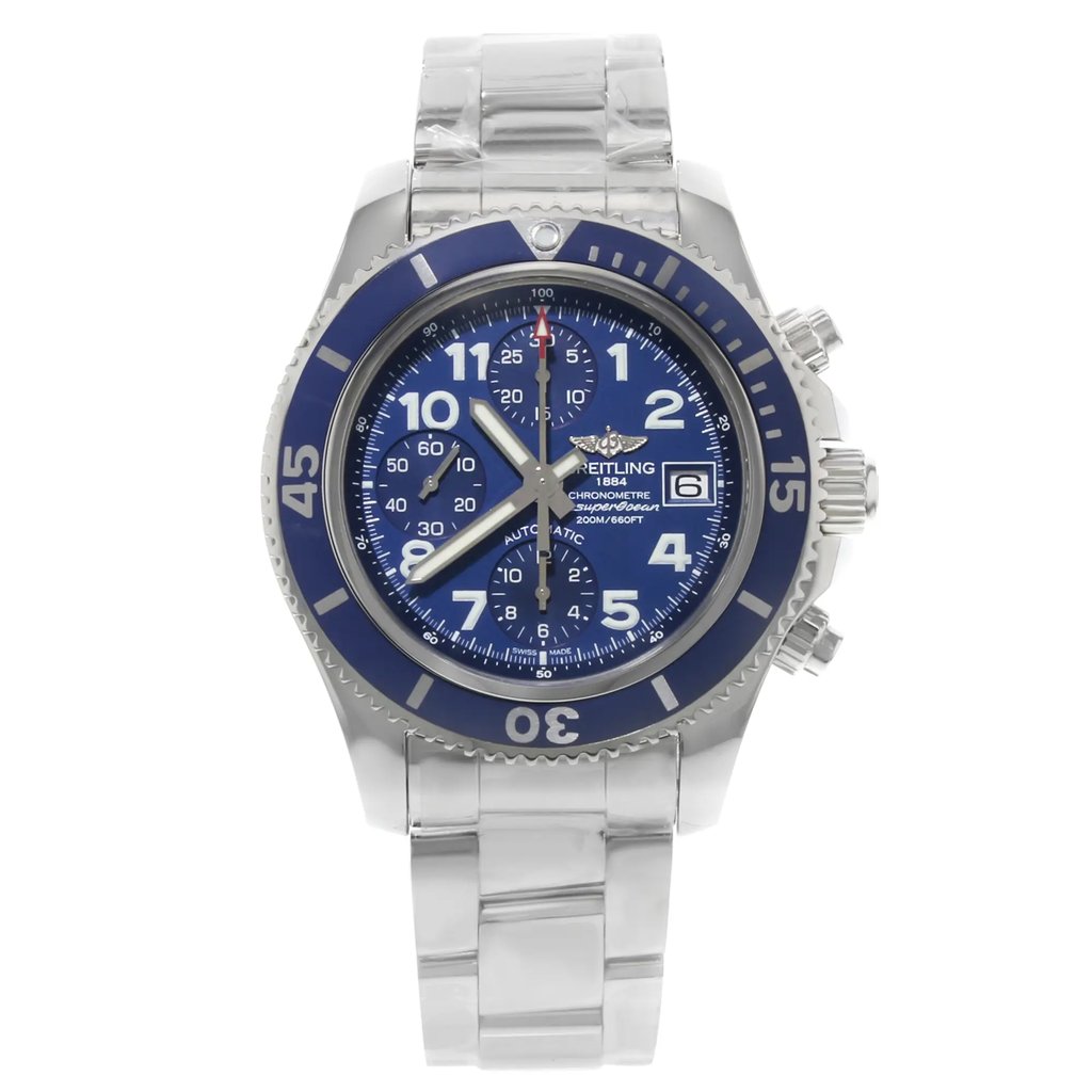 Front Full View Of Breitling A13311D1/C936-161A Stainless Steel Watch Display Model Condition {Product Condition}