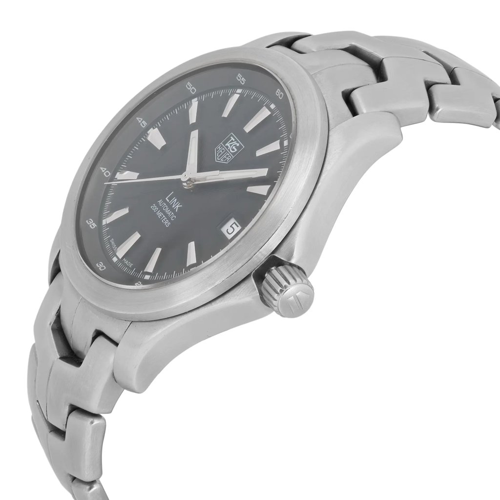 View Of Crown Facing Side Of TAG Heuer WJF2110.BA0570 Stainless Steel Watch Pre Owned Condition