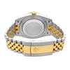 Back View Of {Caseback} Back Case And Closed Stainless and Solid Gold Band Of Rolex 126333GYRJ Watch Pre Owned Condition