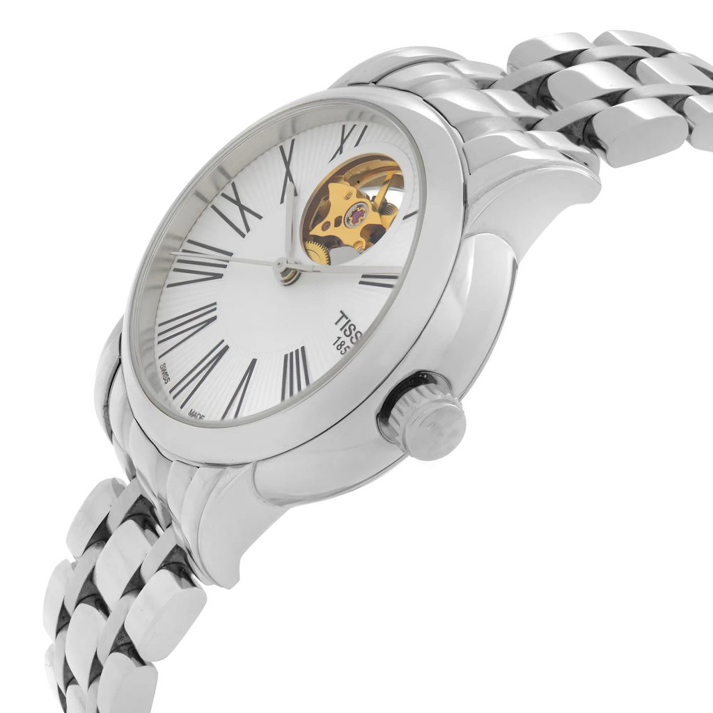 View Of Crown Facing Side Of Tissot T050.207.11.033.00 Stainless Steel Watch Unworn Condition