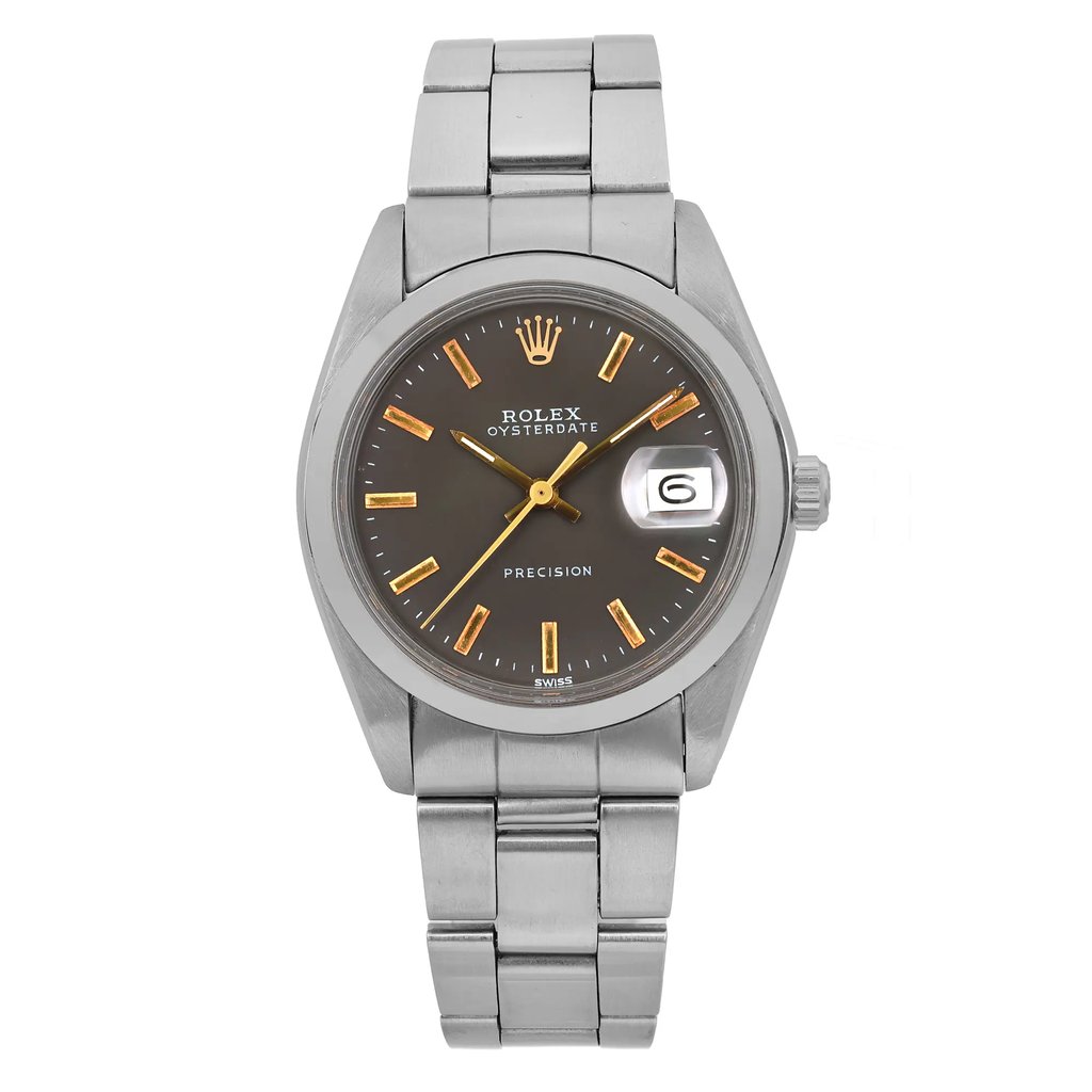 Front Full View Of Rolex 6694 Stainless Steel Watch Pre Owned Condition Good